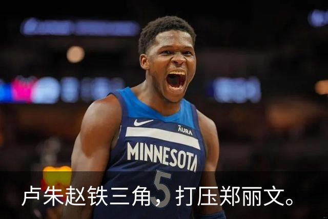 卢朱赵铁三角，打压郑丽文。